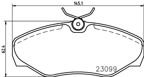 NF PARTS stabdžių trinkelių rinkinys, diskinis stabdys NF0011091